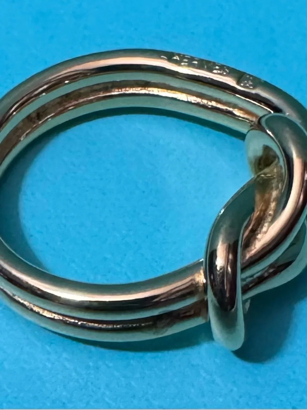 Hermes Gold Knot Scarf Ring - Women Jewelry